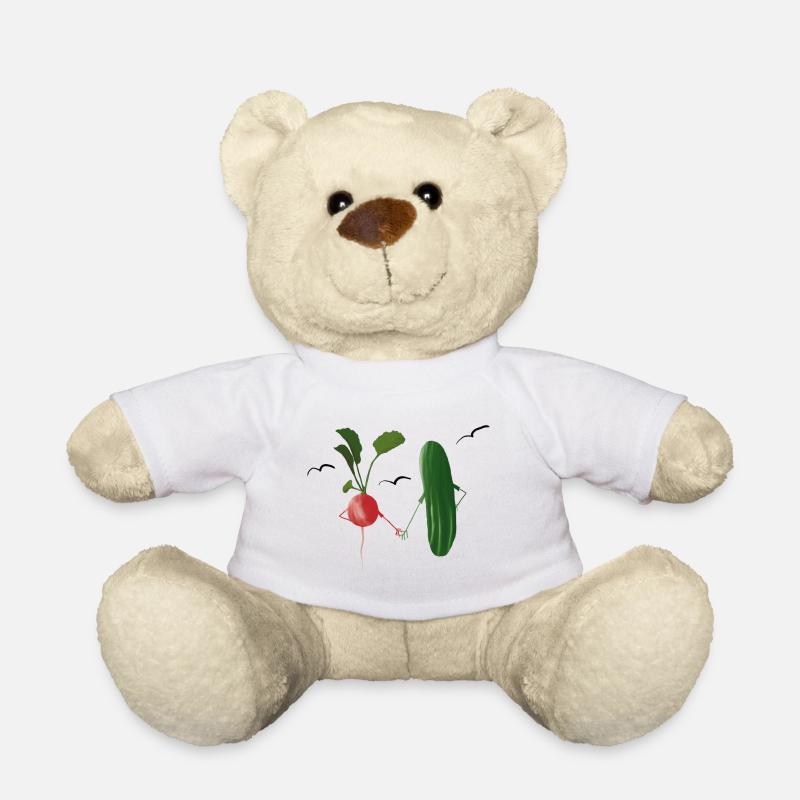 Gemüsefreundschaft Illustration - Teddy - Weiß