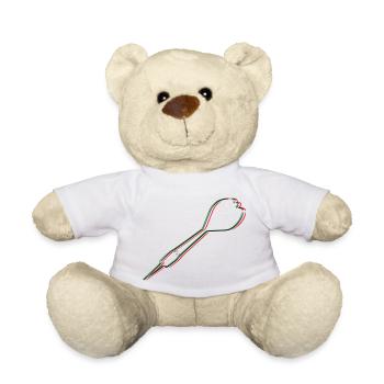Darts Darts Dartboard Darts Darts Player Sport 8 - Teddy Bear - white - Front