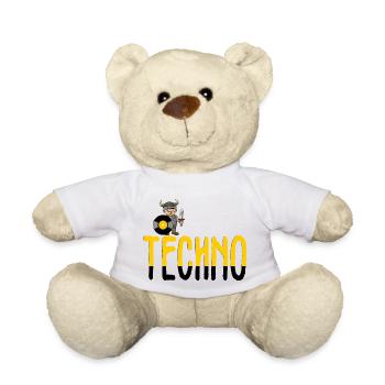 techno viking - Teddy Bear - white - Front