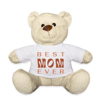 Best mom ever - Nounours - blanc - Devant
