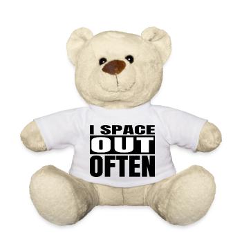 astronomy lovers birthday bday birthday present - Teddy - Weiß - Vorne