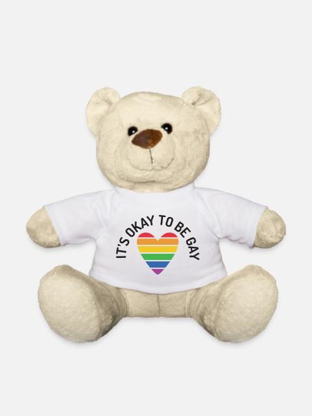 Es ist in Ordnung, schwul zu sein - Teddy - Weiß
