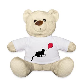 Red Balloon Kitten joue - Nounours - blanc - Devant