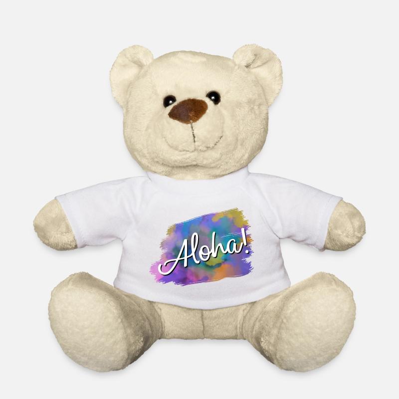 Aloha! - Teddy Bear - white