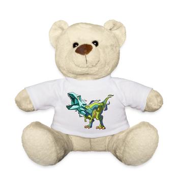 Dinosaure Dino Abstrait T-Rex - Nounours - blanc - Devant