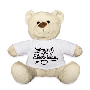 Électricien moyen - Nounours - blanc - Devant