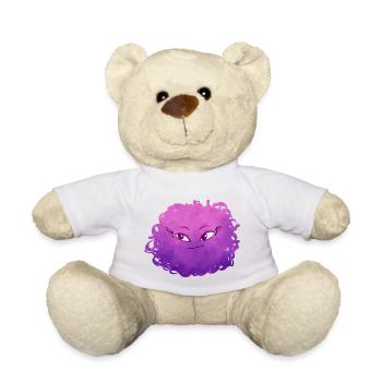 Petit Monstre pelote n°7 – rose - Nounours - blanc - Devant