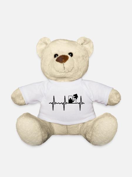 Puzzle Puls Spieleabend Game Play Spiel Pulsschlag - Teddy - Weiß