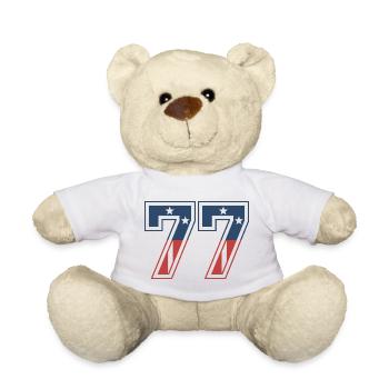 Numéro 77 États-Unis - Nounours - blanc - Devant