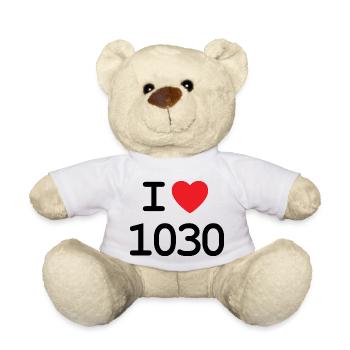 I love 1030 - Ich liebe Landstraße - Teddy - Weiß - Vorne
