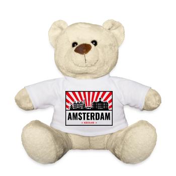 Amsterdam Skyline Niederlande Design - Teddy - Weiß - Vorne