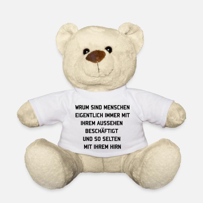 Funny saying - Teddy Bear - white