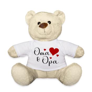 Oma und Opa - Teddy - Weiß - Vorne
