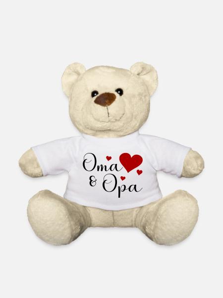 Oma und Opa - Teddy - Weiß