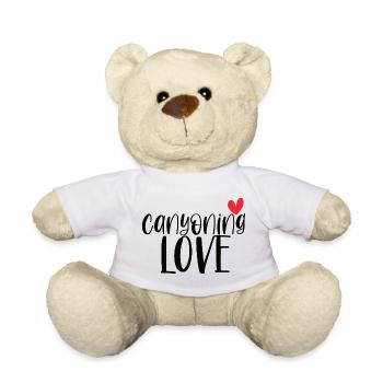 Climbing Canyoning Love Mountain Canyon Gift - Teddy Bear - white - Front