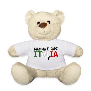 Mamma e papa Italia - Teddy - Weiß - Vorne