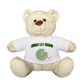 Allez les vers ! - Nounours - blanc - Devant
