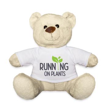 Running On Plants - Teddy Bear - white - Front