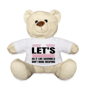 citation amour paix contre-culture fierté idée présente - Nounours - blanc - Devant