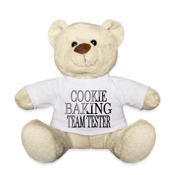 Cat Jokes Burger Chef Tshirts Beach - Teddy Bear - white - Front
