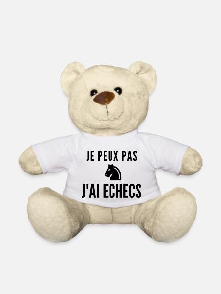 je peux pas j ai echecs - Nounours - blanc