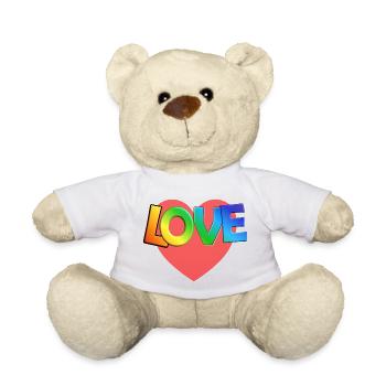 LOVE - Teddy Bear - white - Front