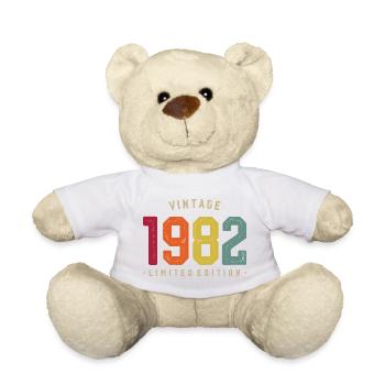 Vintage 1982 Limited Edition - Teddy Bear - white - Front