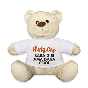Amca komik/Türkisch/ Onkel lustiger Spruch - Teddy - Weiß - Vorne