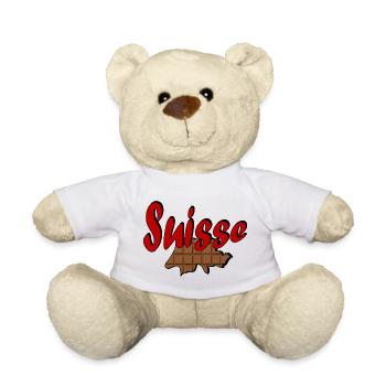 Switzerland Chocolate - Teddy Bear - white - Front
