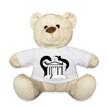 Greek Temple - Teddy Bear - white - Front