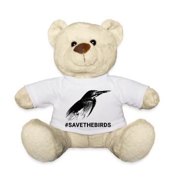 Gardiens de la nature #Grünreiher #savethebirds - Nounours - blanc - Devant