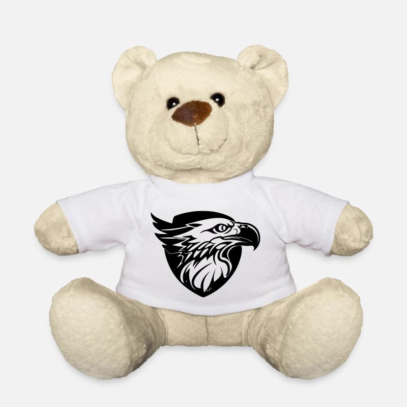 tête d'aigle en profile - Nounours - blanc