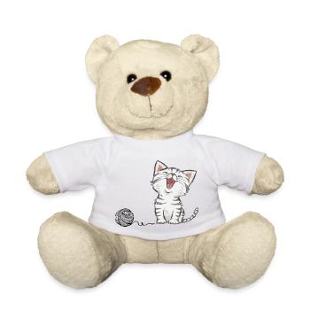 Süße Katze - Teddy - Weiß - Vorne