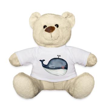 Wal, Ozean - Teddy - Weiß - Vorne