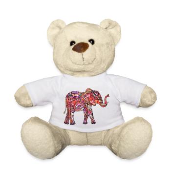 Éléphant - Nounours - blanc - Devant