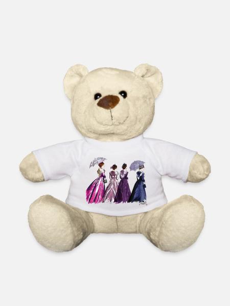 Arlesischer Regenschirm - Teddy - Weiß