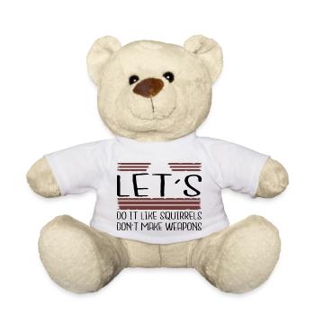 peace symbol present idea bird global peace - Teddy - Weiß - Vorne