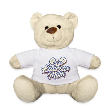 Lacrosse Sport Mutter Mama I Geschenk - Teddy - Weiß - Vorne