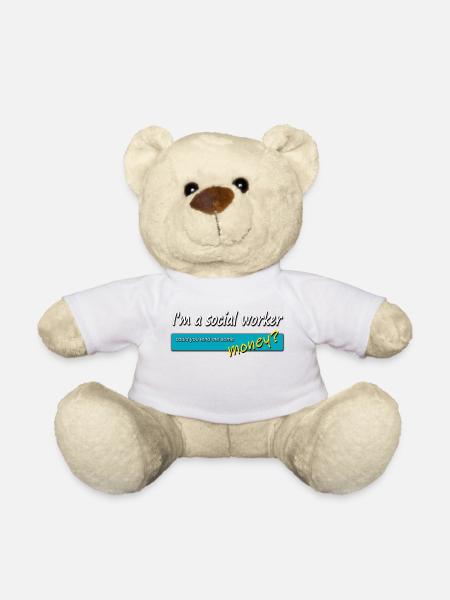Social Worker Money - Teddy Bear - white