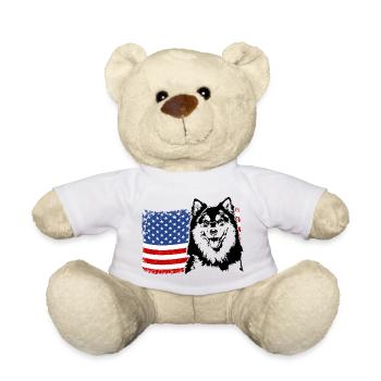 Chiens de drapeau finlandais Lapphund America Wilsigns - Nounours - blanc - Devant