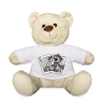 Illustration // Pride // Lesbian // Kartenspiel - Teddy - Weiß - Vorne