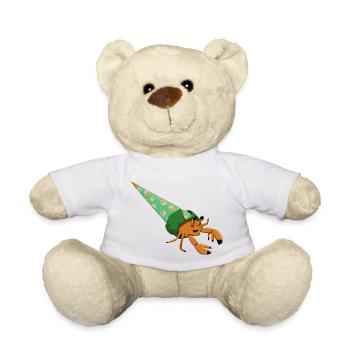 Cône d’école de bernard-l’ermite - Nounours - blanc - Devant