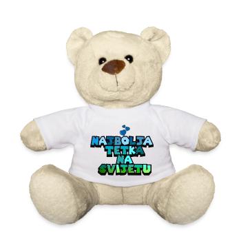 Najbolja tetka mother Croatia Balkans Serbia Bosna - Teddy Bear - white - Front