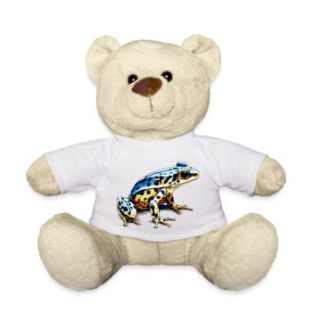 Poison dart frog amphibian as a frog - Teddy Bear - white - Front