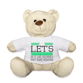 Funny Quote Peace Symbol Present Idea Global Peace - Teddy Bear - white - Front