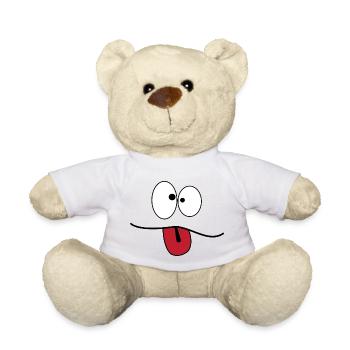 Tête de fou - Nounours - blanc - Devant