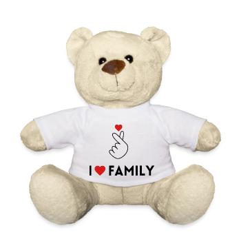 i love family - Nounours - blanc - Devant