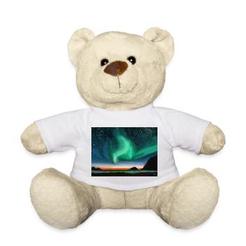 Northern Lights - oil painting - Teddy Bear - white - Front