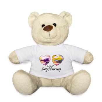 Daydreaming Heart Sunglasses Summer Art - Teddy - Weiß - Vorne