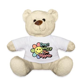 Don't Worry, Be Hippie - Teddy - Weiß - Vorne